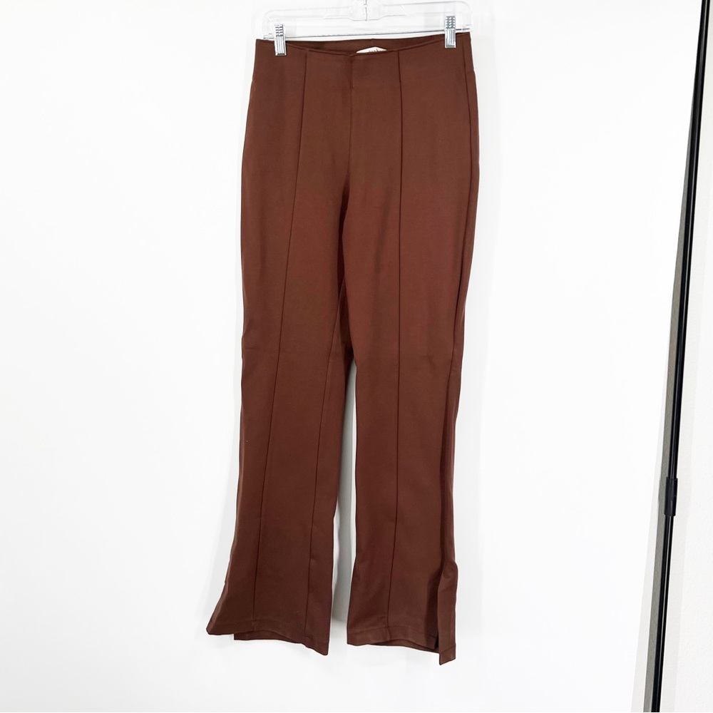 Abercrombie & Fitch High Rise Brown Pull On Pants Side Slits